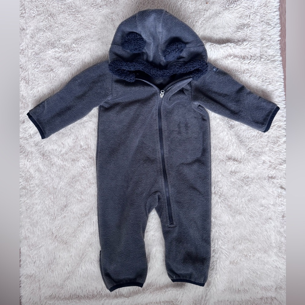 Columbia Charcoal Kids One Piece Footie